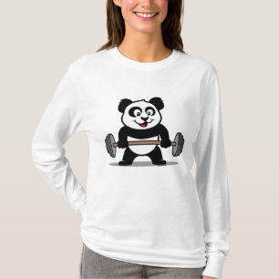 Camiseta Panda de elevación de pesas