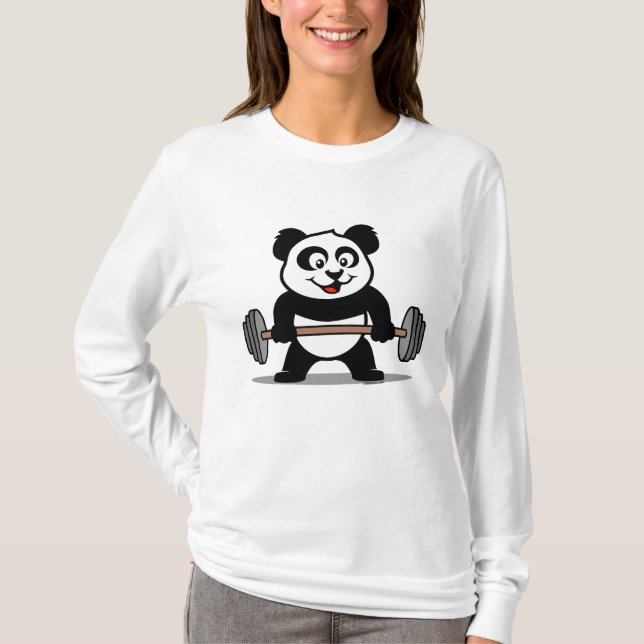 Camiseta Panda de elevación de pesas (Anverso)