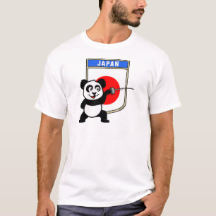 Camiseta Panda de esgrima de Japón