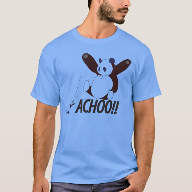 Camiseta Panda de estornudo divertida (Anverso)