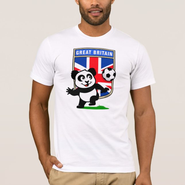 Camiseta Panda de fútbol británico (camisetas ligeros) (Anverso)