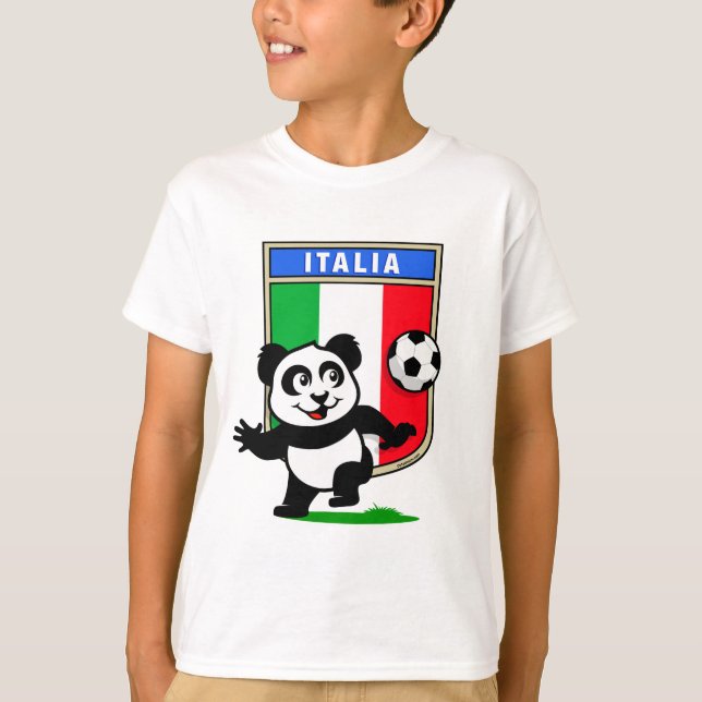 Camiseta Panda de fútbol de Italia (Anverso)