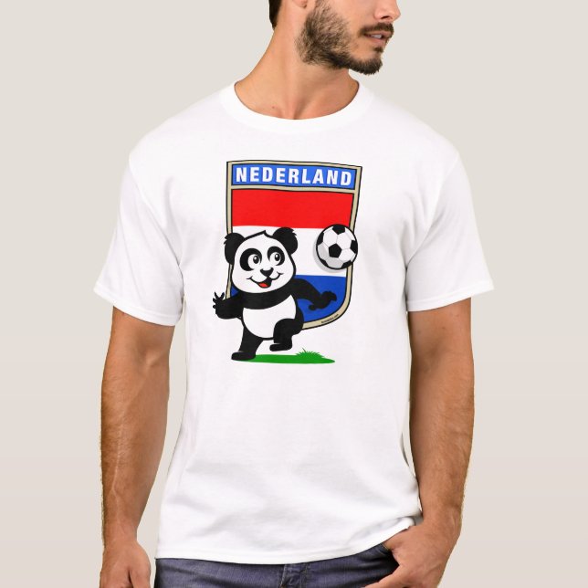 Camiseta Panda de fútbol de los Países Bajos (camisetas lig (Anverso)