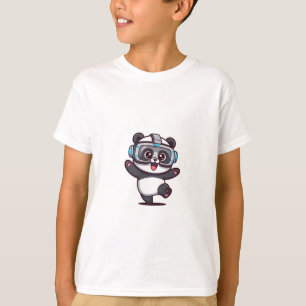 Camiseta Panda de juegos de realidad virtual para niños