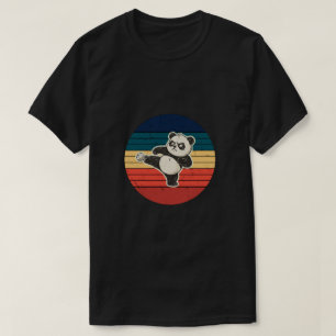 Camiseta Panda de Karate Retro Artes Marciales Puesta de So