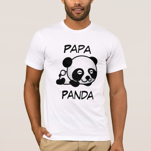 Camiseta Panda de la papá (Anverso)