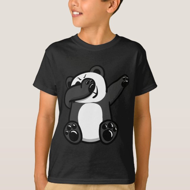 Camiseta Panda de los animales que frota (Anverso)