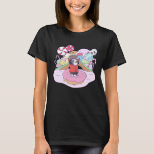 Camiseta Panda de mago dulce en chocolate de país dulce