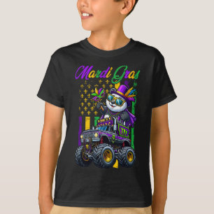 Camiseta Panda de Mardi Gras se divierte en cuentas de cami