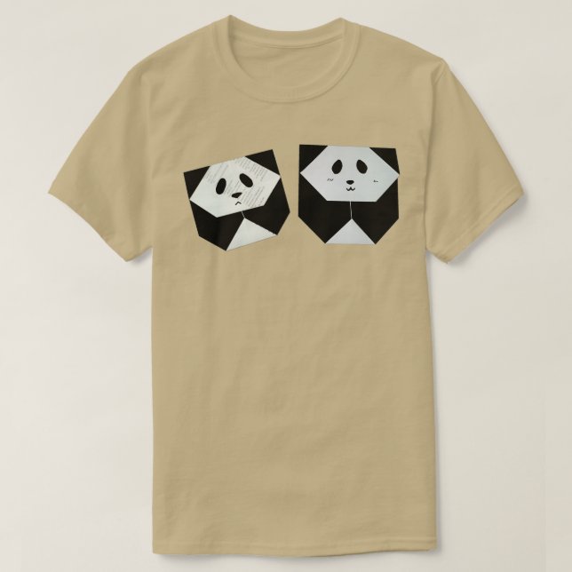Camiseta Panda de origami 3 (Diseño del anverso)