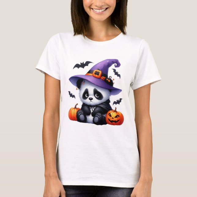Camiseta Panda de parches de calabaza (Anverso)