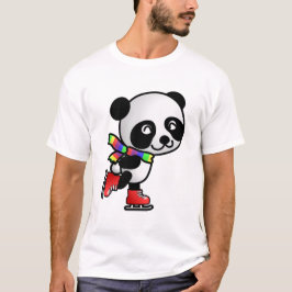 Camiseta Panda de patinaje
