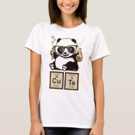 Camiseta Panda de química descubierta lindo