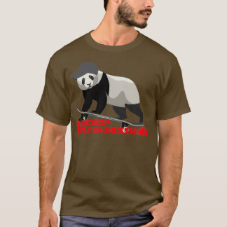 Camiseta Panda de Skateboarding