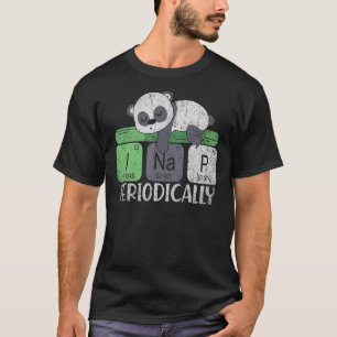Camiseta Panda de sueño animal de tabla periódica
