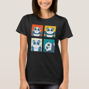 Camiseta Panda de vida silvestre Oso Cute Zoo Animal Pop Ar