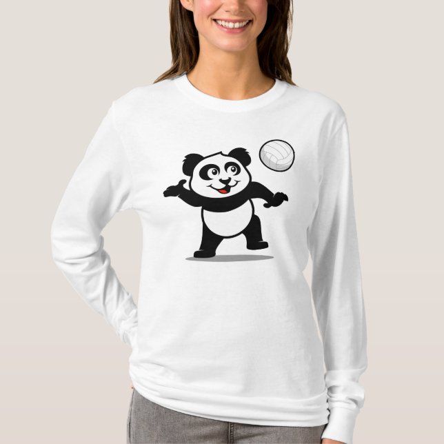 Camiseta Panda de voleibol (Anverso)