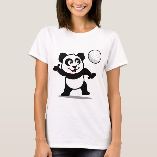 Camiseta Panda de voleibol (Anverso)
