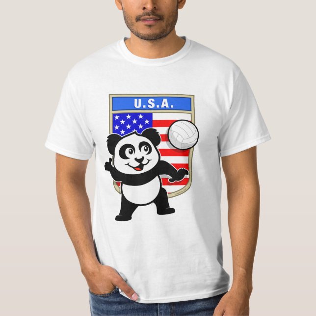 Camiseta Panda de voleibol de EE.UU. (Anverso)
