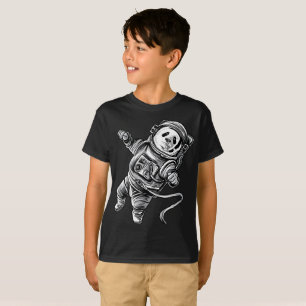 Camiseta Panda del astronauta en el oso de panda del