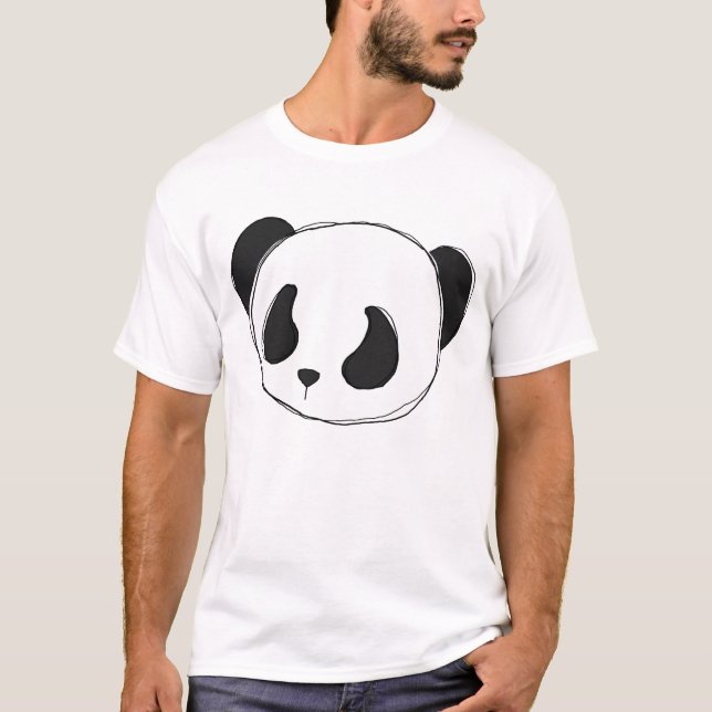 Camiseta panda del bosquejo (Anverso)
