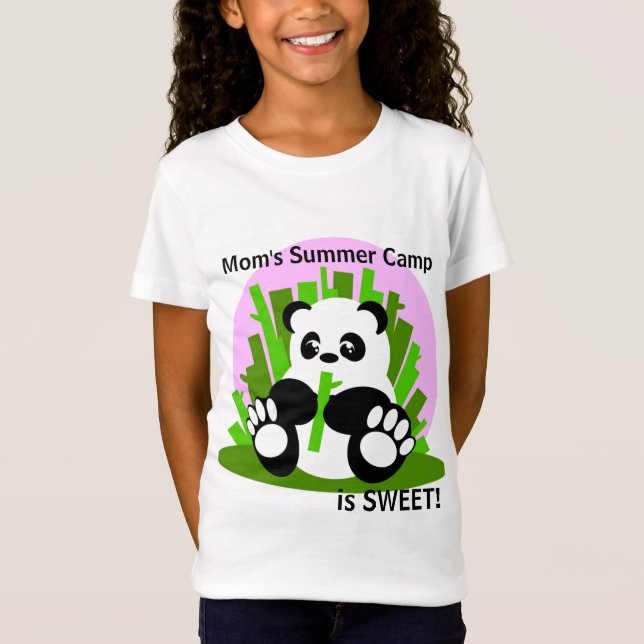 Camiseta Panda del campamento de verano de la mamá (Anverso)
