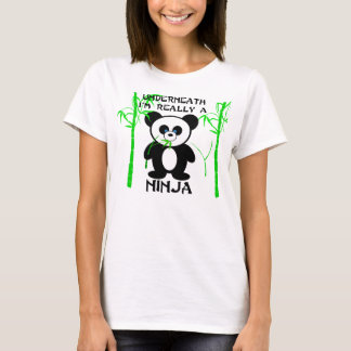 Camiseta panda del ninja