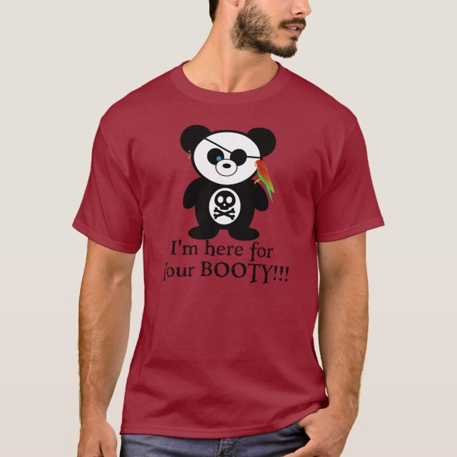 Camiseta Panda del pirata (Anverso)