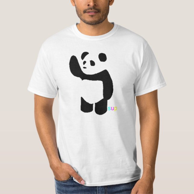 Camiseta Panda del sorbo (Anverso)