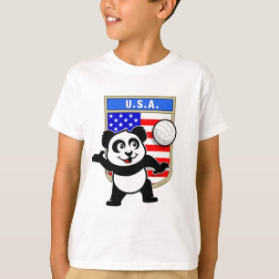 Camiseta Panda del voleibol de los E.E.U.U.