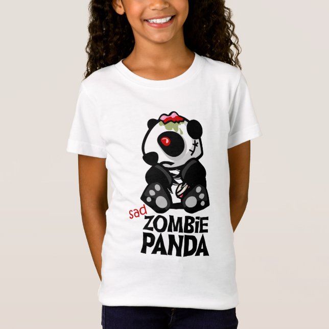 Camiseta Panda del zombi del *sad* (Anverso)