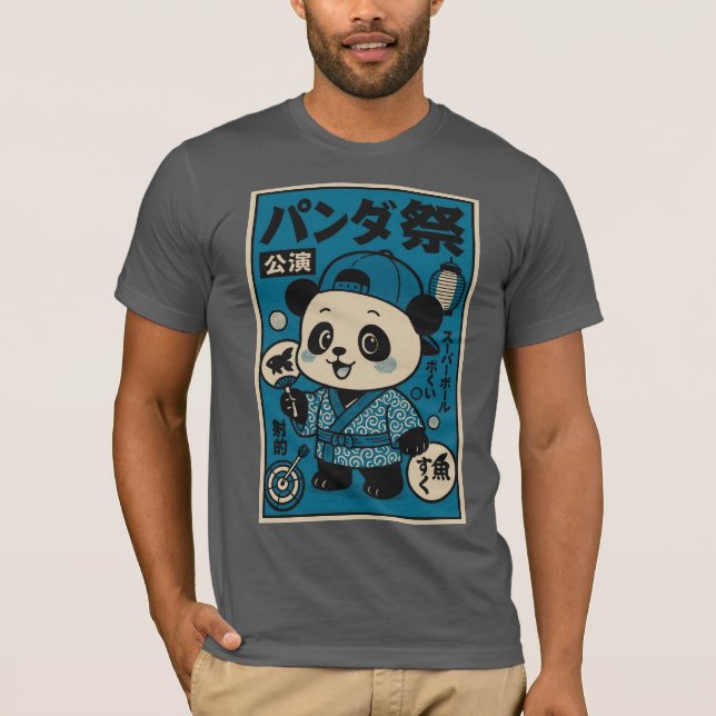 Camiseta Panda después de Oscuro (Anverso)