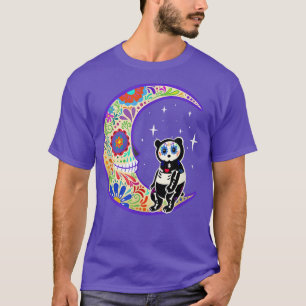 Camiseta Panda Dia de Los Muertos Skeleton Sugar Skull T-Sh