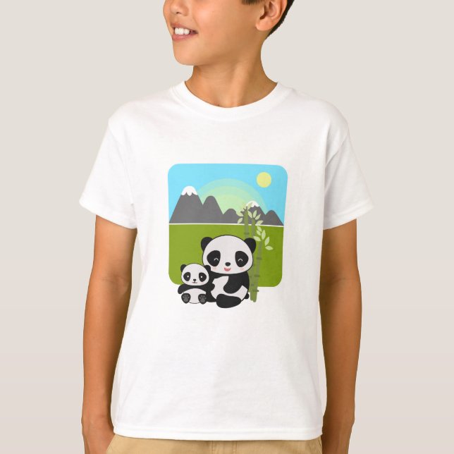 Camiseta Panda Divertido  (Anverso)