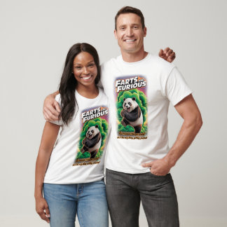 Camiseta Panda Divertido Divirtiéndose haciendo un Pedo en 