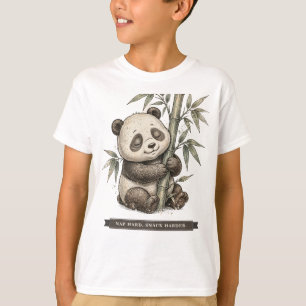 Camiseta Panda Divertido para Niños