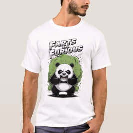Camiseta Panda divertido que tiene dificultades para hacer