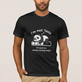 Camiseta Panda Durmiente Relatable - No es Perezoso, Solo s