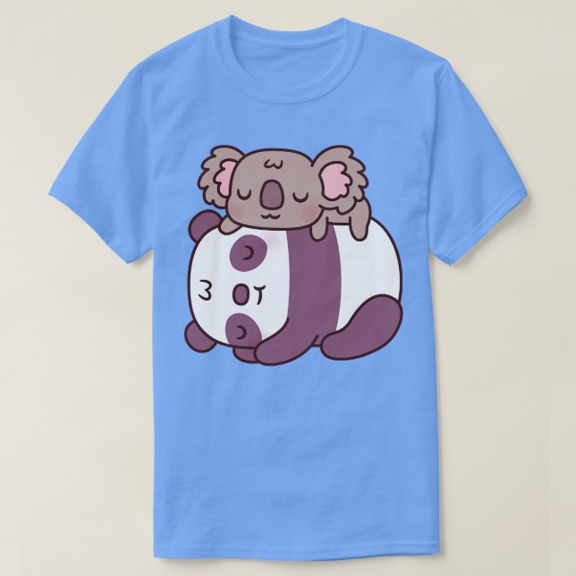 Camiseta Panda Durmiente Y Oso Koala (Diseño del anverso)