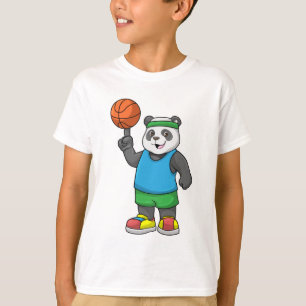 Camiseta Panda en Deportes con Baloncesto