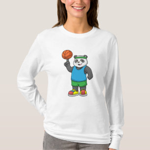 Camiseta Panda en Deportes con Baloncesto