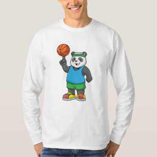 Camiseta Panda en Deportes con Baloncesto