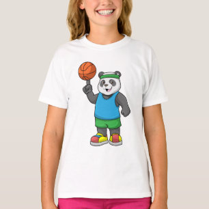 Camiseta Panda en Deportes con Baloncesto