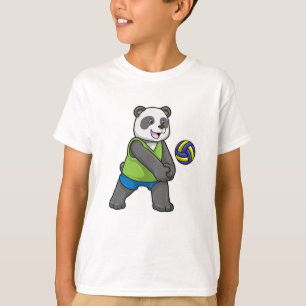 Camiseta Panda en Deportes con Voleibol