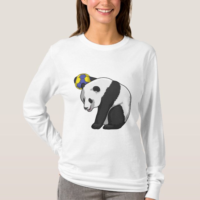 Camiseta Panda en deportes de balonmano (Anverso)