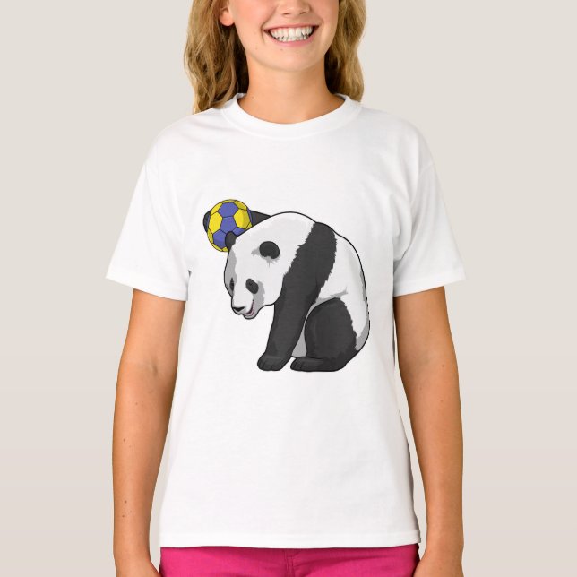 Camiseta Panda en deportes de balonmano (Anverso)