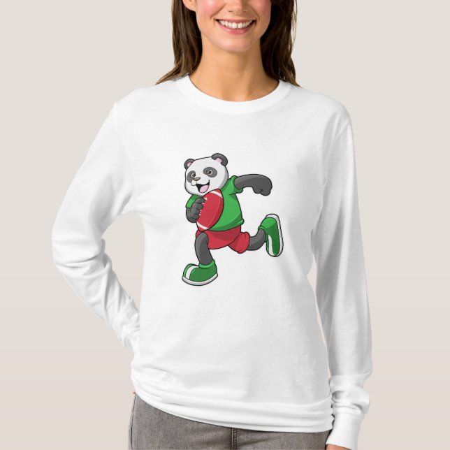 Camiseta Panda en el fútbol con equipo (Anverso)