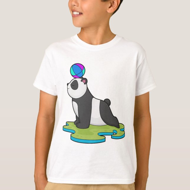 Camiseta Panda en el gimnasio del yoga (Anverso)