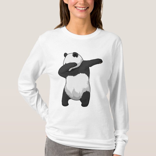 Camiseta Panda en Hip Hop Dance Dab (Anverso)