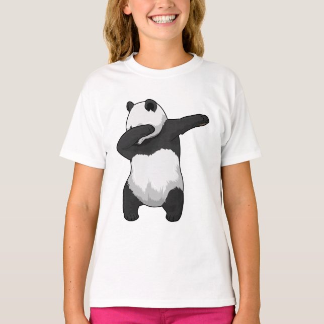 Camiseta Panda en Hip Hop Dance Dab (Anverso)